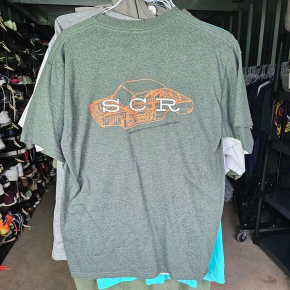 Green Short Sleeve Tee with Graphic Design - Picture 1 of 4